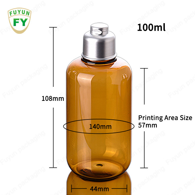 Chai nhựa 300ml có thể tái chế không chứa BPA với nắp bạc