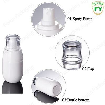 Chai xịt phun sương mịn 1 Oz màu trắng Chất liệu chai PETG