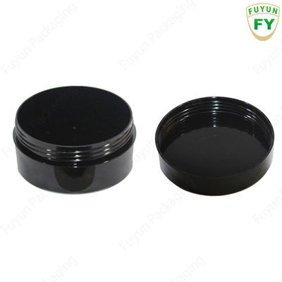Hộp đựng bao bì bằng nhựa 100g, bao bì chăm sóc da Chai đựng thú cưng màu đen có nắp