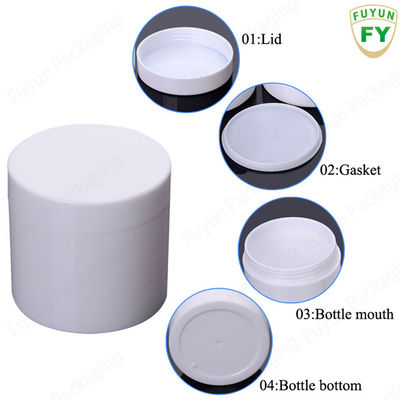 Hộp đựng mỹ phẩm 100ml trang nhã với nắp trắng Hoàn hảo cho chuyến du lịch