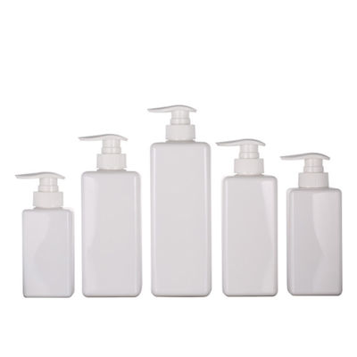 12,5oz 500ml Chai Dầu Gội Bằng Nhựa Trong Suốt Màu Trắng In Logo
