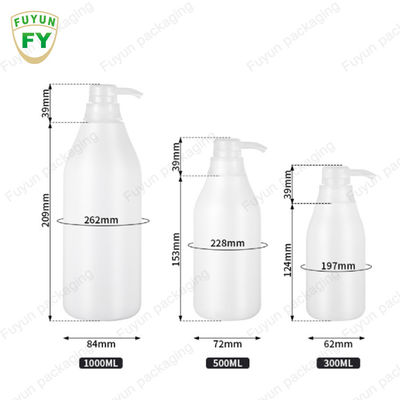 Chai sữa tắm dầu gội bằng nhựa PET Chai sữa tắm chất tẩy rửa Bơm 300ml 400ml 500ml 600ml