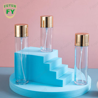 Chai xịt PET rỗng nắp vàng 50ml Bao bì mỹ phẩm hình trụ
