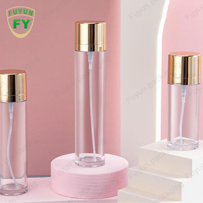 Chai xịt PET rỗng nắp vàng 50ml Bao bì mỹ phẩm hình trụ