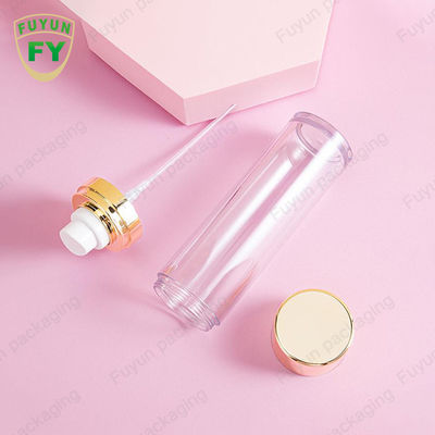 Chai xịt PET rỗng nắp vàng 50ml Bao bì mỹ phẩm hình trụ
