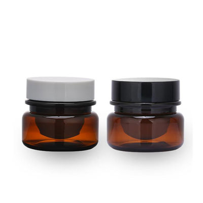 Bán buôn Mỹ phẩm Bao bì Thực phẩm 30ml Màu đen Hổ phách Chai Kem Mỹ phẩm Vật nuôi Với Nắp Đen Trắng