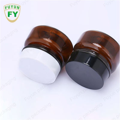 Bán buôn Mỹ phẩm Bao bì Thực phẩm 30ml Màu đen Hổ phách Chai Kem Mỹ phẩm Vật nuôi Với Nắp Đen Trắng