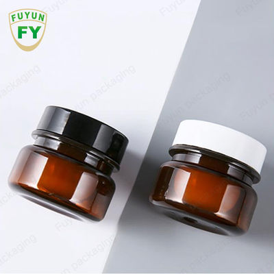 Bán buôn Mỹ phẩm Bao bì Thực phẩm 30ml Màu đen Hổ phách Chai Kem Mỹ phẩm Vật nuôi Với Nắp Đen Trắng