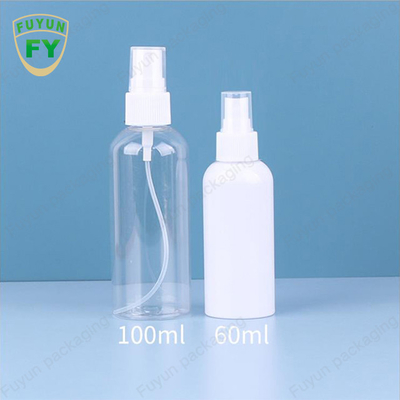 60Ml Xịt trong suốt Chai nhựa PET Máy bơm rỗng Bao bì mỹ phẩm