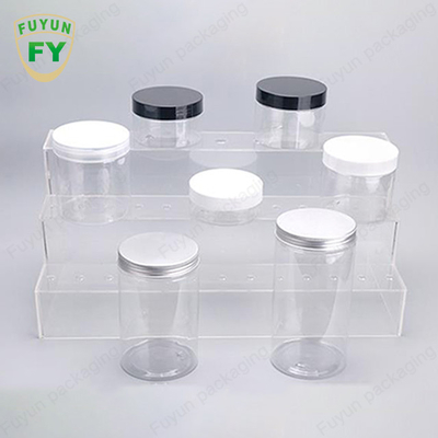 30ml 40ml 150ml Lọ bao bì bằng nhựa trong suốt có nắp nhôm cấp thực phẩm