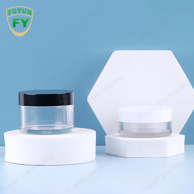 Fuyun 30ml 50ml nhựa pet nhựa trong suốt miệng rộng cho mắt ngủ hũ kem bùn