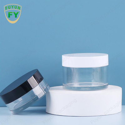Fuyun 30ml 50ml nhựa pet nhựa trong suốt miệng rộng cho mắt ngủ hũ kem bùn