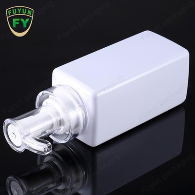Clear White Square Shampoo Pump Dispenser Chai 300ml 400ml 600ml 800ml