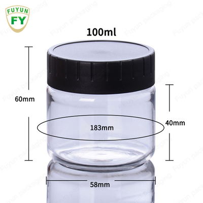 60ml 100ml Lọ nhựa bao bì chăm sóc da có nắp trắng