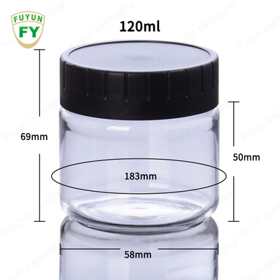 60ml 100ml Lọ nhựa bao bì chăm sóc da có nắp trắng